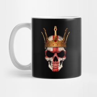 English Flag Skull with Crown Mug